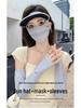 Women's Breathable Summer Sunscreen Face Mask with Brim for Cycling