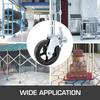 4 Pack 8" X 2" Heavy Duty Scaffolding Rubber Swivel Caster With Dual Locking 1100LBS Capacity Per Wheel