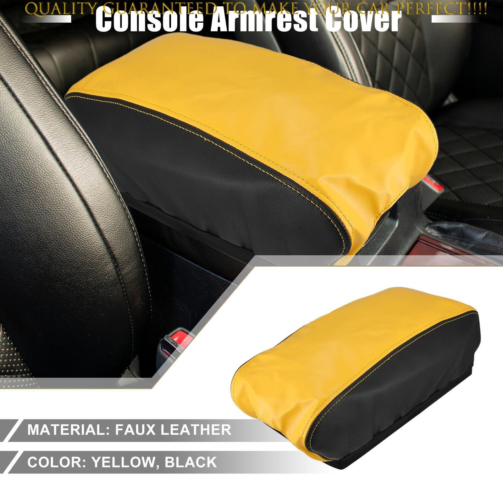 Center Console Armrest Cover for Jeep Grand Cherokee 2011-2020 Yellow Black