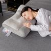 Cervical Support Pillow Neck Pain Relief Adult Orthopedic With Knit Fabric Non-Flat Design Home Sleep Aid