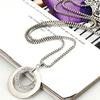 Women Ladies Fashion Crystal Rhinestone Silver Plated Long Chain Pendant Necklace