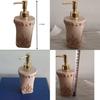 Plastic Lotion Dispenser Bottle With Flower Engraving For Home And Travel Use