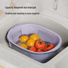 Dual-Layer Plastic Fruit & Vegetable Washing Basket