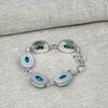 Santa Rosa Turquoise Gemstone 925 Sterling Silver Handmade Bracelet Jewelry Beauteous Gift For Her