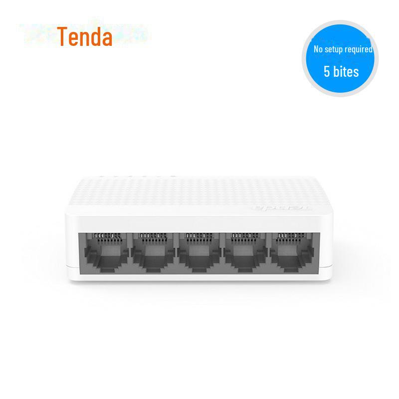 Tenda S105 5-Port 100Mbps Home Network Switch & Cable Splitter