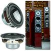 2Pcs 40mm 4Ohm 5W Full Ranges Speaker Stereo Woofer Loudspeaker Round Shape Replacement Loudspeaker Magnetic Speaker
