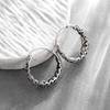 Fashion Hip-Hop Retro Hollow Pattern Earrings for Men and Women Hypoallergenic Casual Street Earrings Jewelry