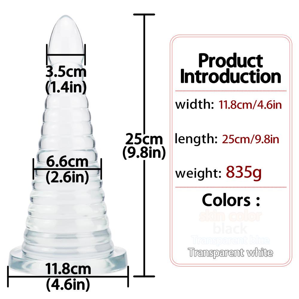 Extra-Large Anal Dilator: 9-Model Collection for Gay Fisting, Thickened PVC