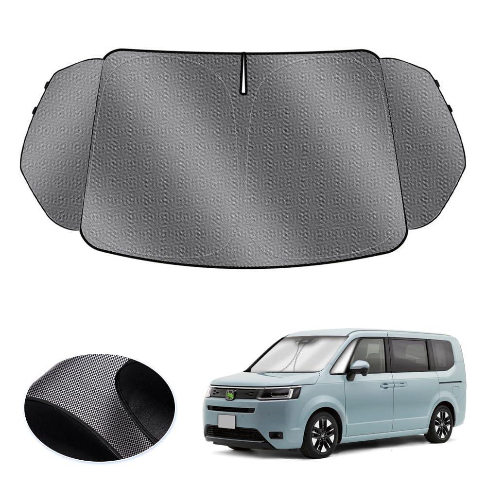 

LIMSTYLE Windshield Sunshade for Honda Step WGN Light Heat Shade UV Car Polka Dot Storage Bag Easy Direct from the Manufacturer (6th Generation), RP8,