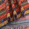 5 Pcs/set Colored  Printing  Fabrics Ethnic Style Pattern Striped Bronzing Handmade Patchwork Set Soft Breathable Diy Printed Cloth