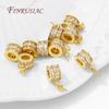18K Gold Plated Brass Zircon Charms with Pearl Mounting Accessories,Pendants For Necklaces,DIY Jewelry Making Supplies