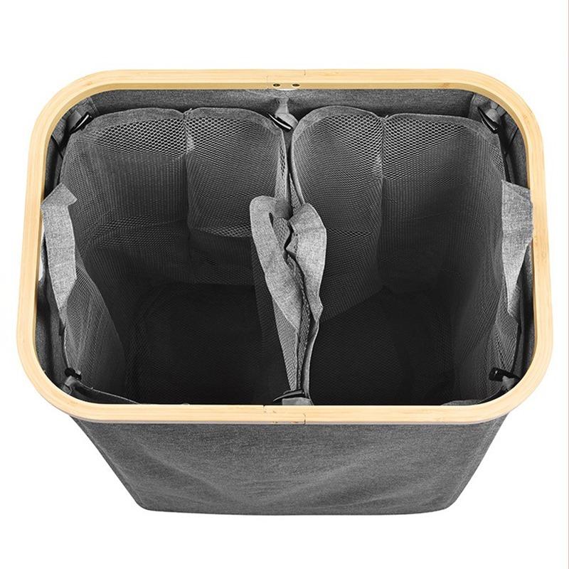 Folding Dirty Laundry Basket Removable Laundry Baskets Portable Clothes Organizer Hamper Large Bathroom Storage Hampers with Lid