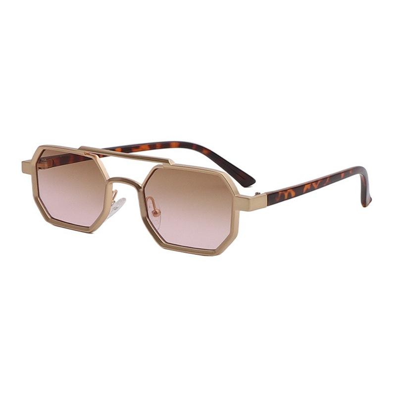New Fashion TAC Polarized Sunglasses Metal Double Beam Square Frame Sun Glasses Sports Driving Eyeglasses For Women Men коричневый