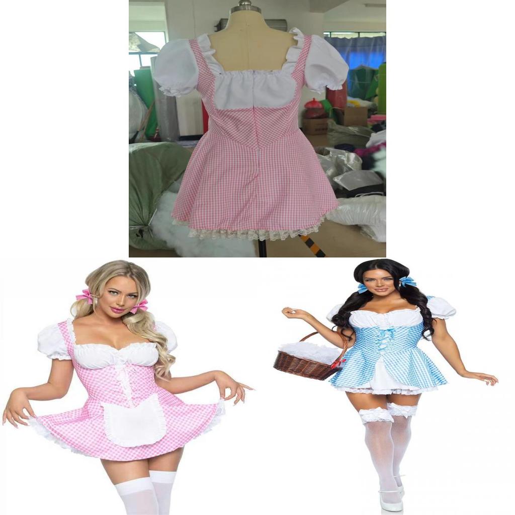 Cosplay-Hausmädchen-Outfit im Spiel-Thema aus Polyester für Sommer-Anime-Events