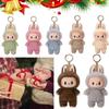Mini Cute Labubu Blind Box The Monsters A Seat and Macaron Vinyl Face Doll Cardiac Macarone Kawai Guess Bag Figure Model Bag Keychain Decoration Gift