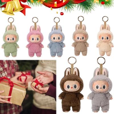 Mini Schattige Labubu Blind Box The Monsters Een Stoel en Macaron Vinyl Gezichtspop Hart Macarone Kawai Raadzak Figuur Model Tas Sleutelhanger Decoratie Cadeau