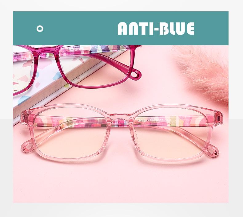 Asha Lu Kids’ Ultra-Light Anti-Blue Light TR90 Glasses Frame for Prescription Lenses