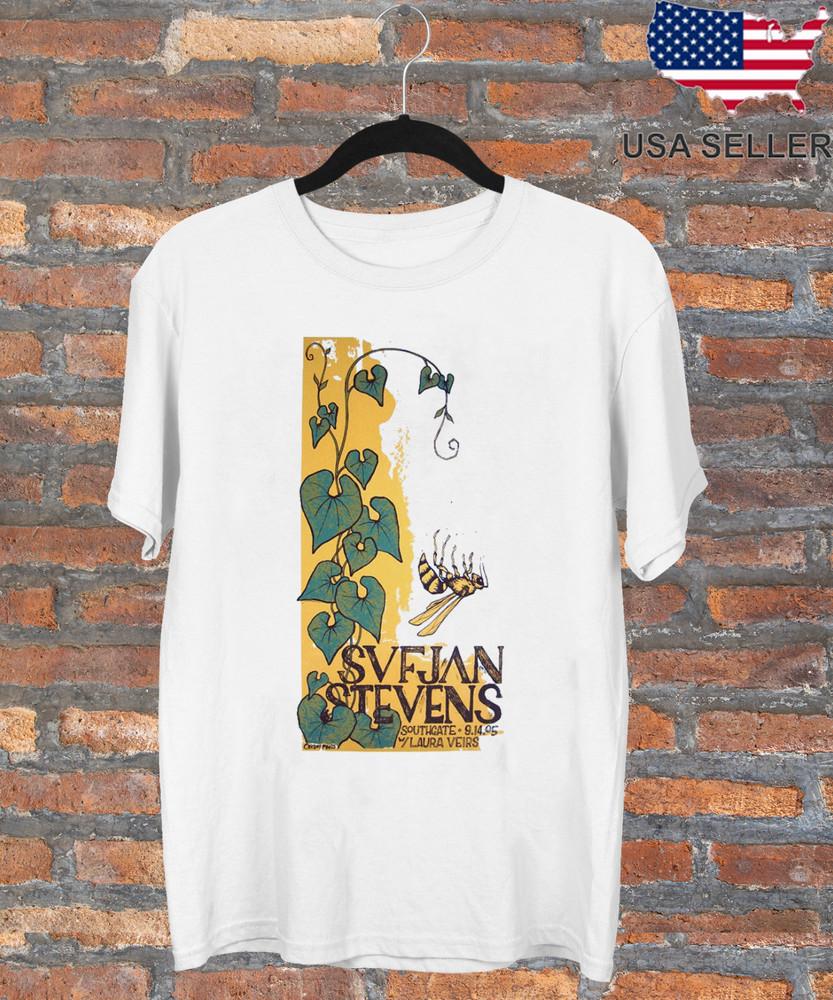 SUFJAN STEVENS Concert Tour 2005 Poster T Shirt  Unisex T-Shirt M