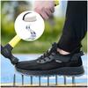 Plus Size Mens Casual Breathable Plastic Toe Cap Working Safety Shoes Worker Summer Security Boots Insulated Footwear Protection