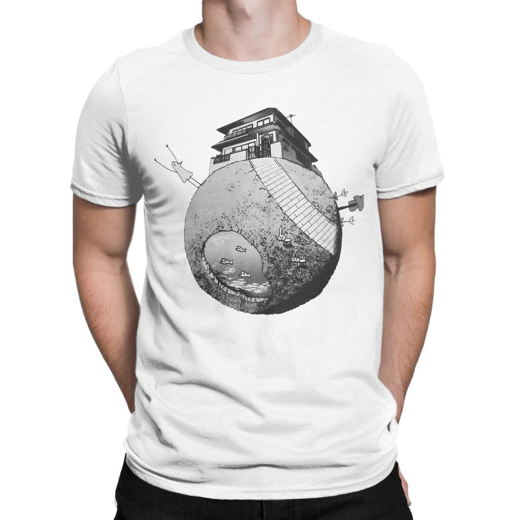 Unisex Women TShirt Oyasumi Goodnight Punpun Pocket Pure Cotton Tee Shirt Short Sleeve Aiko Tanaka Anime T Shirts Clothing Summer