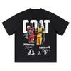 Goat MJ And Kb Bryant Casual Graphic Print Short Sleeve Crew Neck T-Shirt for