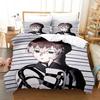 Music MILGRAM Beding Set Japan Famous Anime Soft Duvet Cover Sets Warm Comforter Bed Linen Twin Quen King Single Sized Dimensions Dropshiping Gift