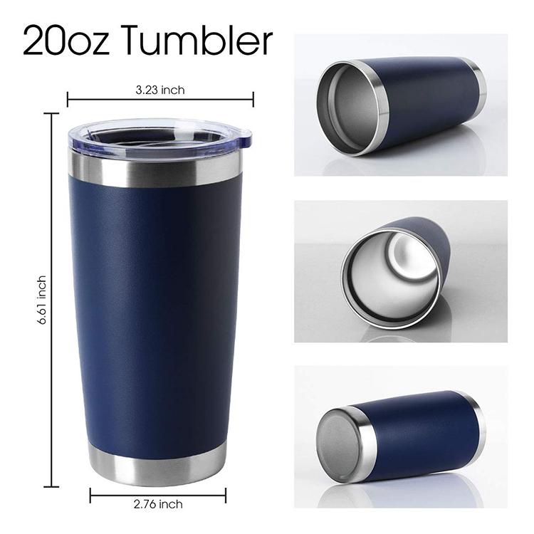 High Quality 20oz Double Walled Vacuum Insulated Stainless Steel Tumbler