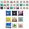 Adorable Unicorn Cushion Cover Cozy Polyester Throw Pillow Case For Home Decor
