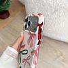 Korean Color Bow Mobile Phone Case iPhone15pm Wave Double-layer Film Case Apple 17 Women's Protective Case