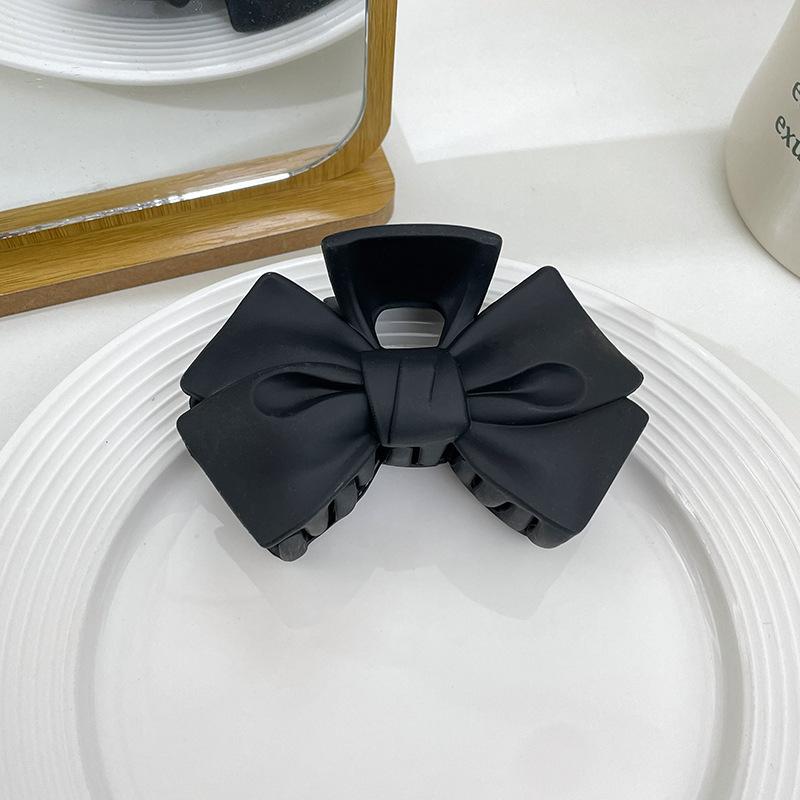 

Сплошные черные матовые большие акриловые заколки-крабы для волос, заколки-акула, заколки-крабы, головные уборы для женщин, аксессуары для волос