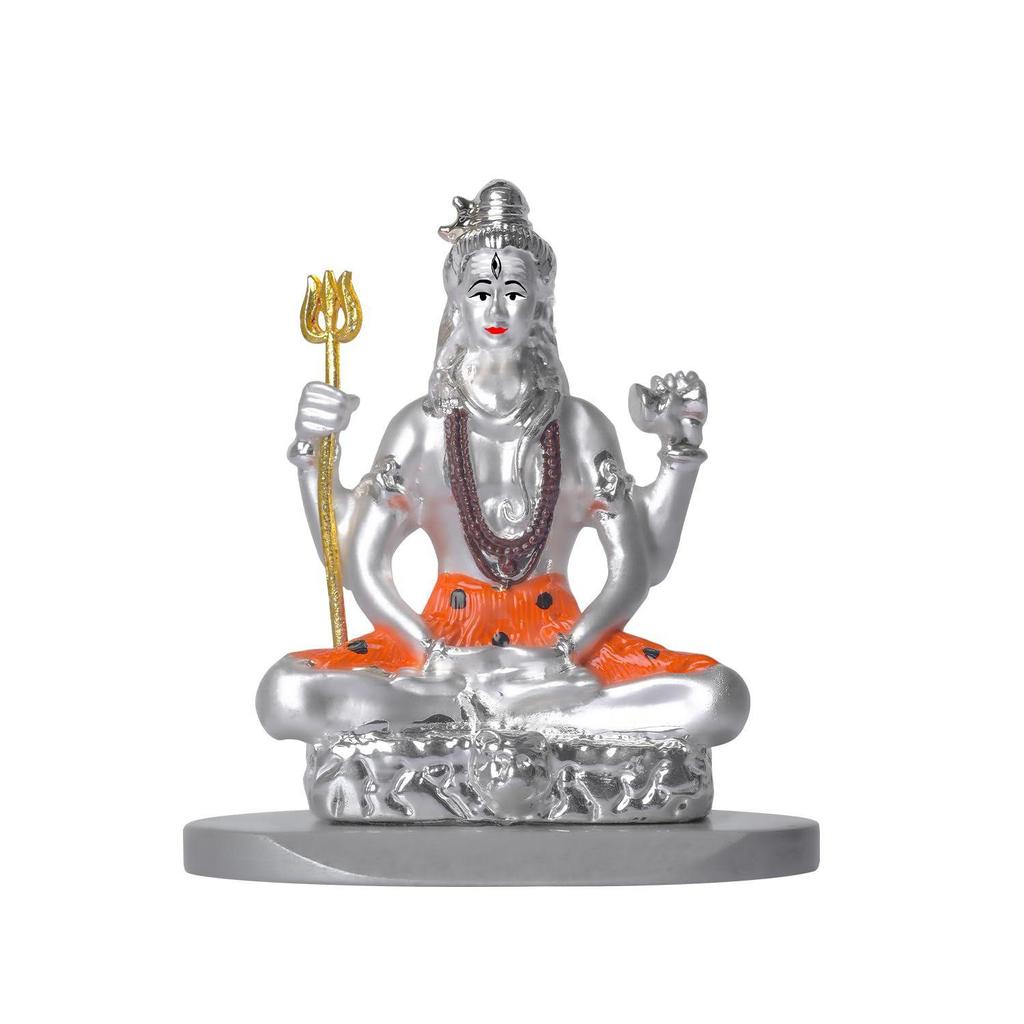 Lord Shiva Idlos for Car Dashboard Shivji Statue for Peace and Prosperity Mahadev Religious Idol and Figurines for Home Decor Showpiece, Office, Pooja