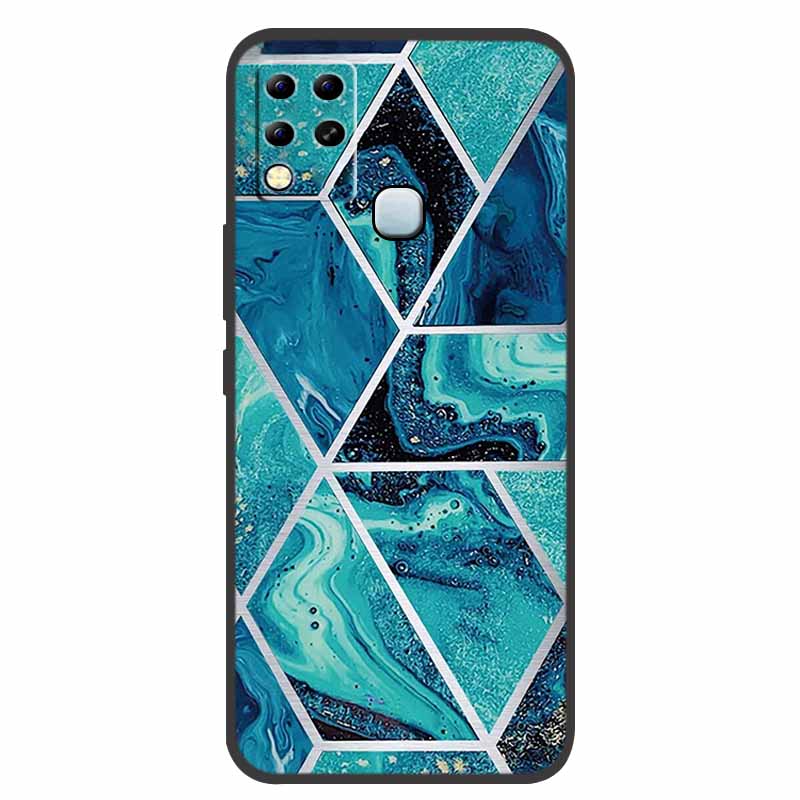 For Infinix Hot 11 G37 Case X689F Marble Silicone Protective TPU Soft Back Cover for Infinix Hot11 G37 128GB Funda Cartoon Coque