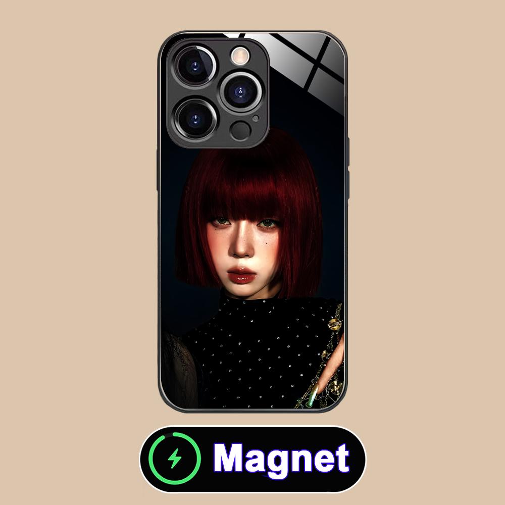 KPOP Girl Winter Phone Case for iPhone 17 16 15 14 13 12 11 Air Pro Max Plus Mini Glass MagSafe Cover