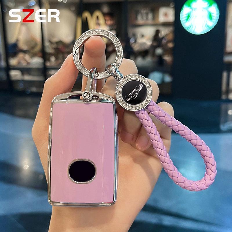 New Tpu Car Key Case Cover Shell For Mazda 3 Alexa Cx30 Cx-4 Cx5 Cx-5 Cx8 Cx-8 Cx-30 Cx9 Cx-9 Protector Fob Keychain Accessories