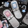 1Pcs Star Cute Photocard Holder Keychain Mobile Phone Shape Photo Card Holder Keychain Card Protective Cover