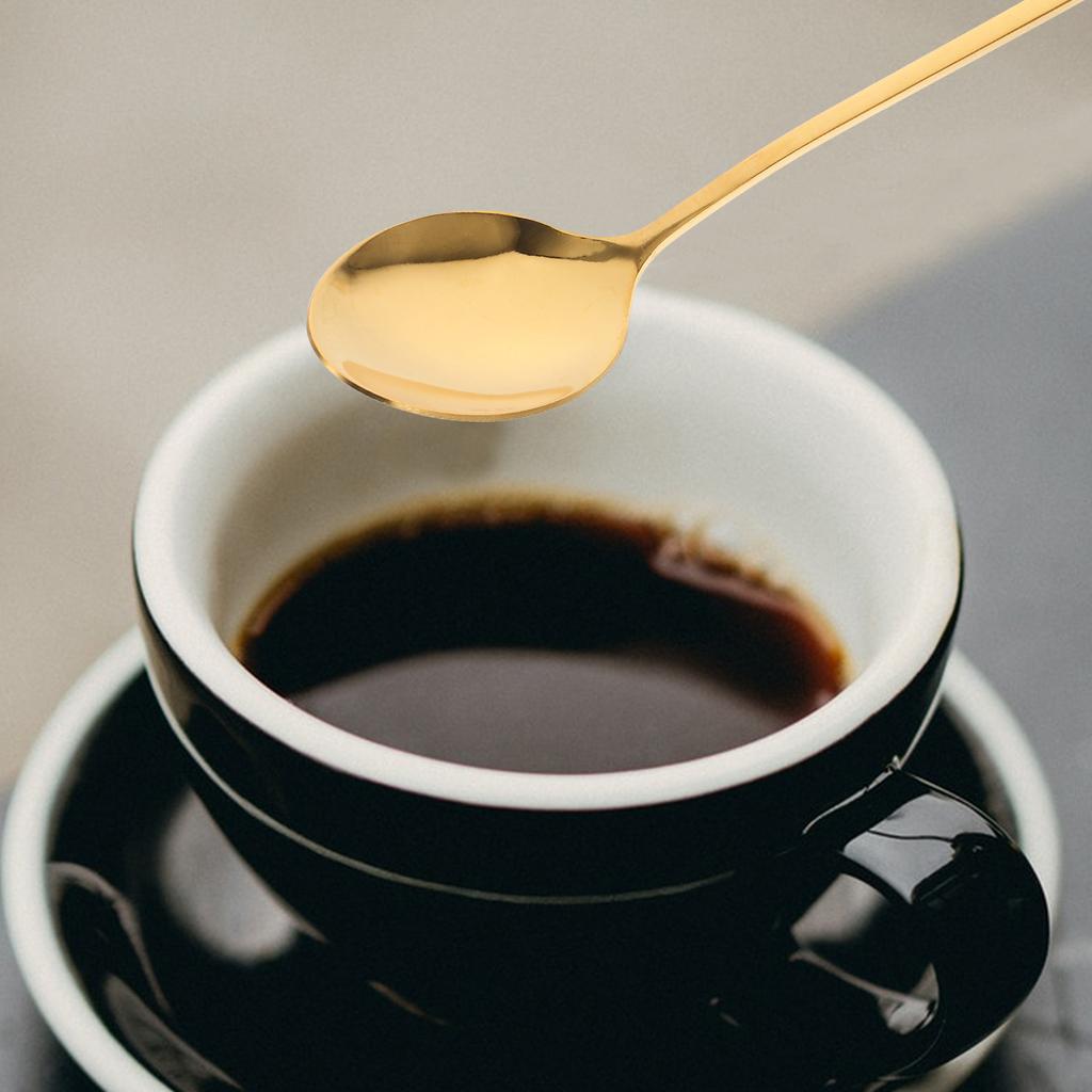 6 Buc. Linguri Lingurițe de Cafea Inox Desert Gospodărie Oțel Cupă Halloween Ceai Auriu pentru Consumabile