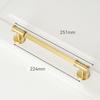 Modern Brass Solid Cabinet Handles Drawer Wardrobe Shoe Wine Cabinet Door Handle Knobs