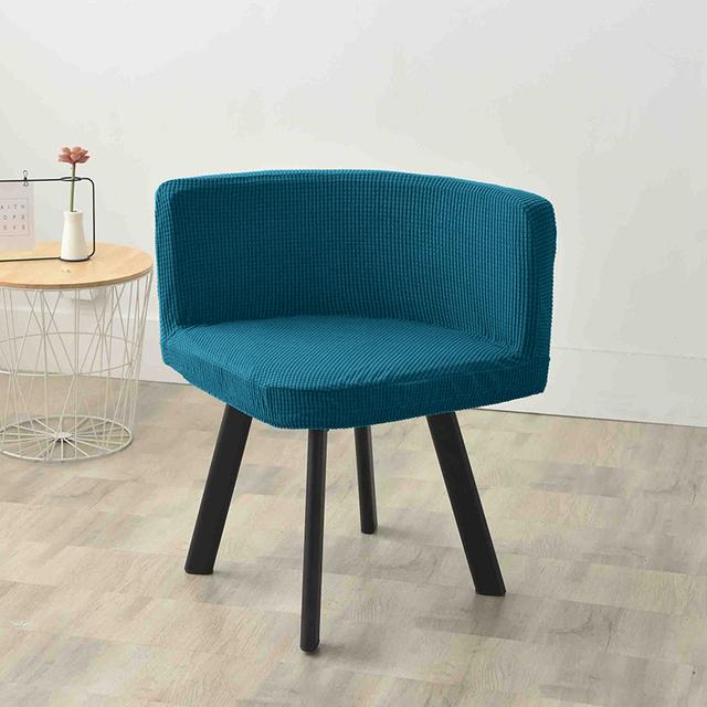 1 Stück Stuhlbezug aus Polarfleece-Stoff, waschbare Stuhlhussen, dreieckiger Sitzbezug, Stretch-Bar-Sitzbezug für Zuhause