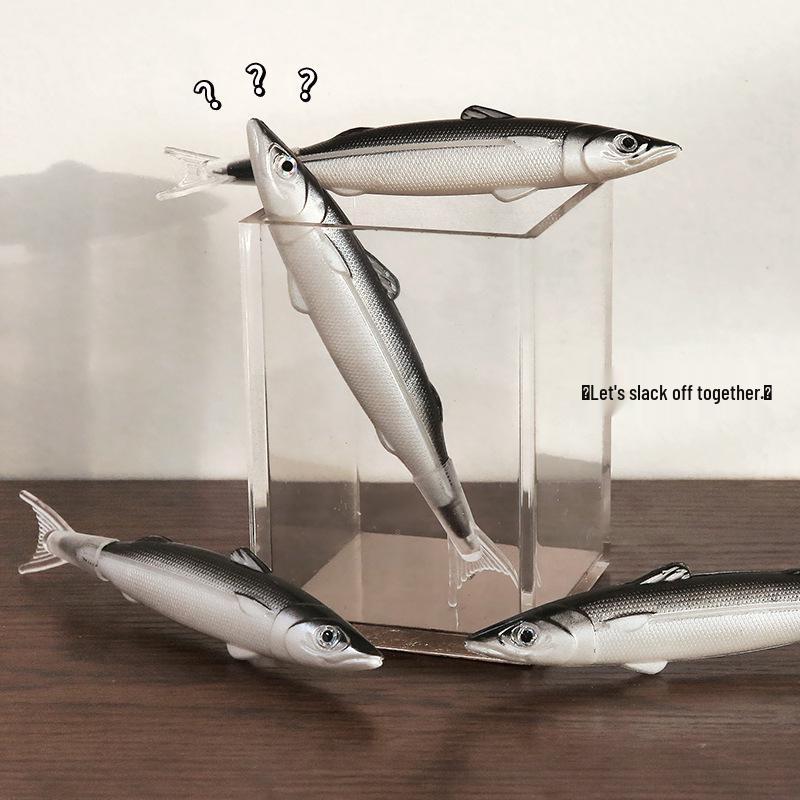 Kreatywny długopis żelowy z czarnym wkładem i motywem solonej ryby - Japońskie artykuły papiernicze dla uczniów szkół podstawowych i średnich