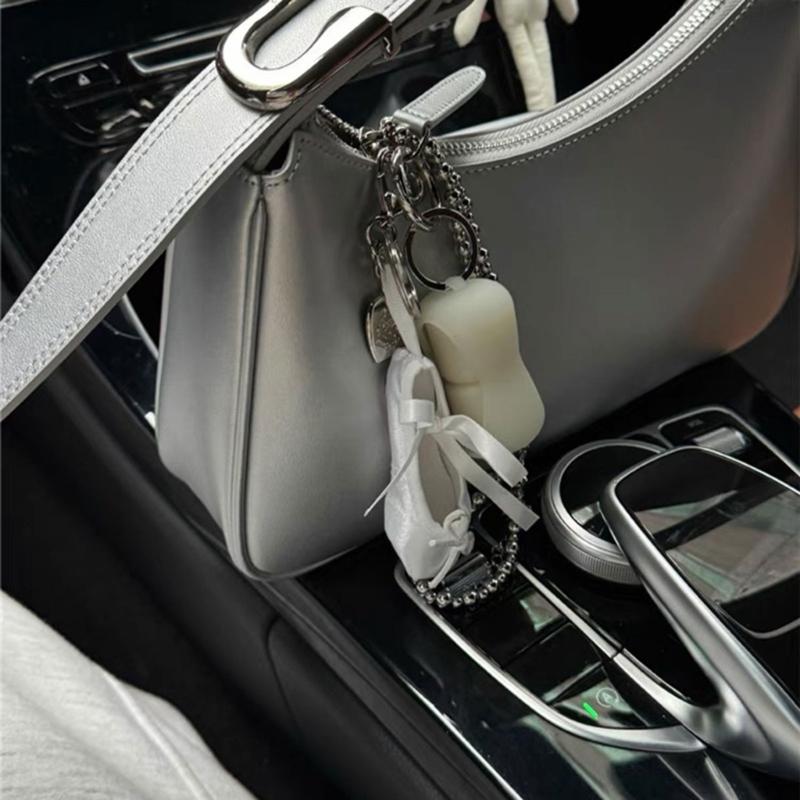 Elegant Dance Shoe Keychain Charm Pendant Ornament Fashion Accessory for Dance Lovers and Craft Enthusiasts Daily Use
