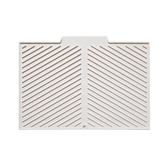 

Силиконовый коврик для сушки посуды для кухонной столешницы, быстросохнущий, термостойкий, подставка для кастрюль, силиконовый коврик, нескользящая подкладка для защиты разделочной доски S бежевый