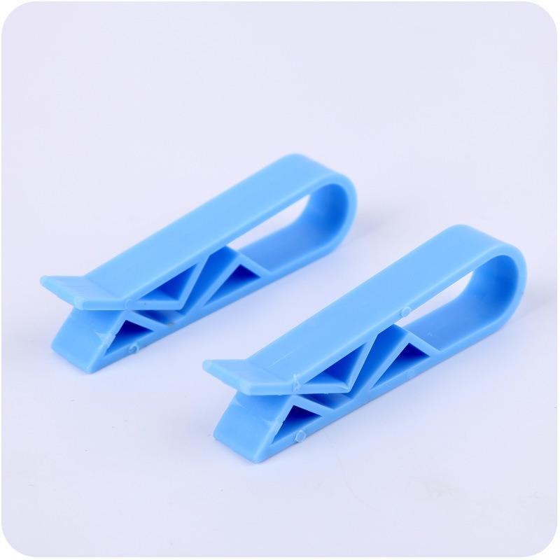 2pcs Garbage Bin Clip, Anti Slip Fixing Clip for Garbage Bag 2pcs синий