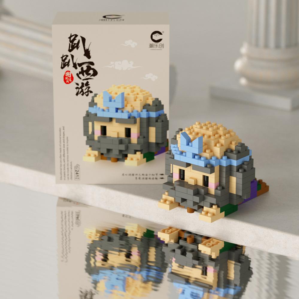 Süßer Mini auf der Vorderseite liegend Disney Mickey Bausteine Batman Kleiner Panda Stein 3D Süße Kuromi Sanrio Modell Spielzeug Für Kinder Geschenk