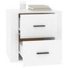 Nightstand High Gloss White 50 x 39 x 47 cm