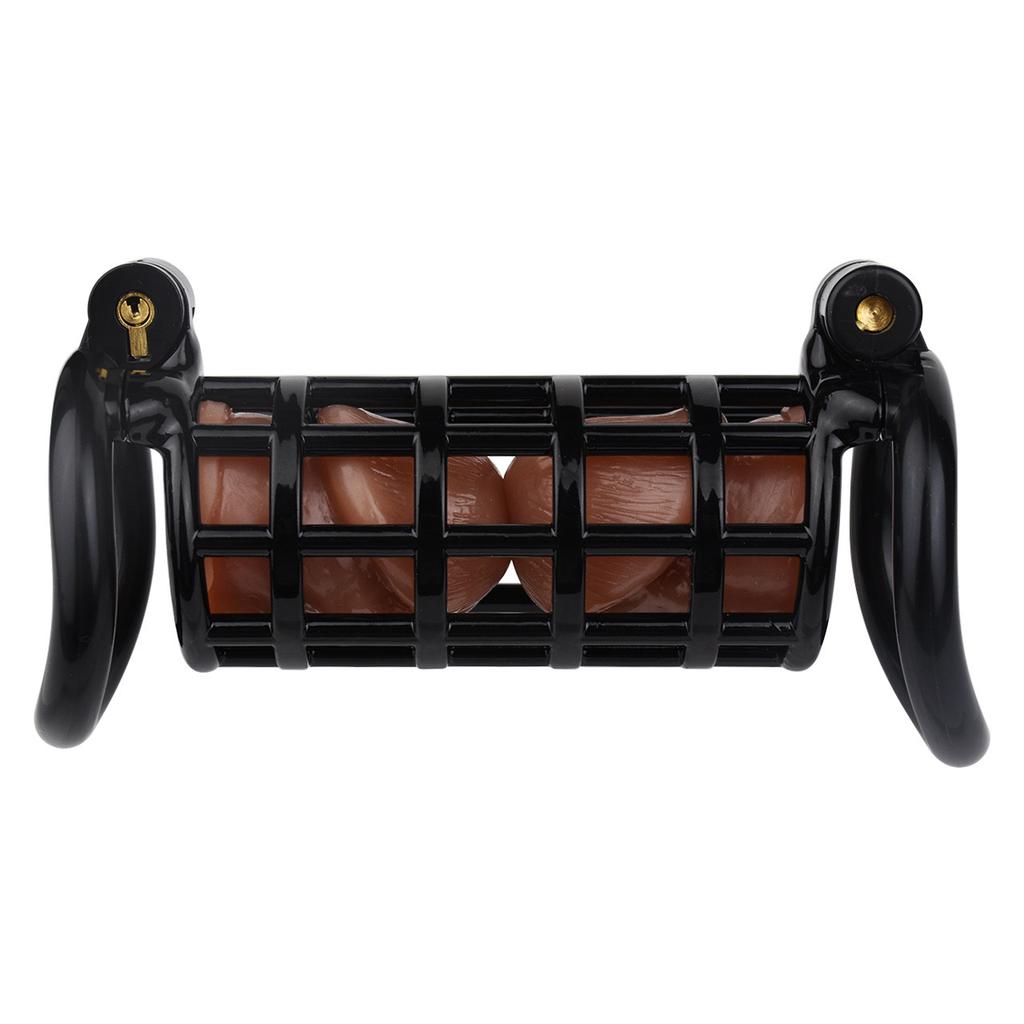 Cinturón de Castidad de Resina CB Lock de Doble Uso para Hombre Jaula para Pene Esclavo Gay Cuckod Cinturón de Castidad Anillo para Pene BDSM