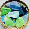 100g/Lot Mosaic Tiles Stained Glass Mosaic DIY Handmade Coaster Mosaic Puzzle Making Art Wall Decoration Supplies Color arte