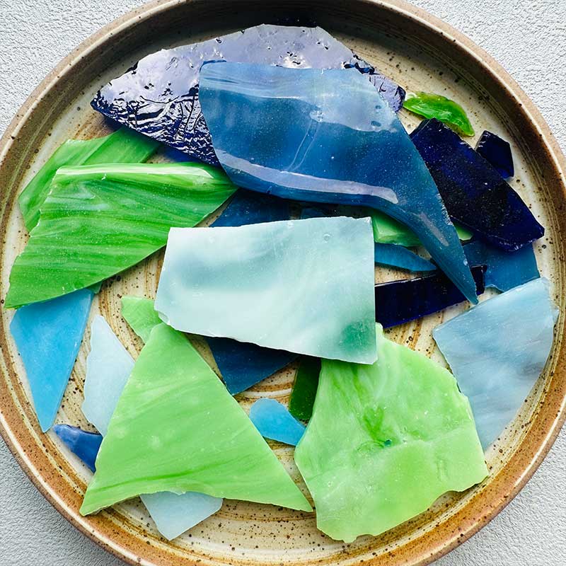 100g/Lot Mosaic Tiles Stained Glass Mosaic DIY Handmade Coaster Mosaic Puzzle Making Art Wall Decoration Supplies Color arte