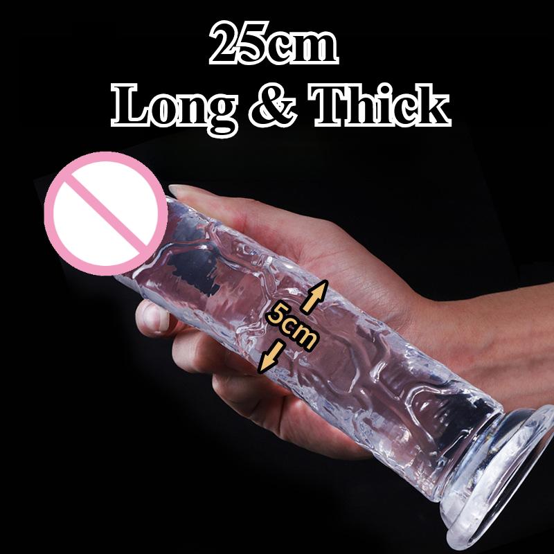 Realistic Big Dildo 7 Sizes Women Erotic Anal Sex Toys Dildo Suction Cup Jelly Dick Gay Soft Clitoris Vaginal Masturbators Penis
