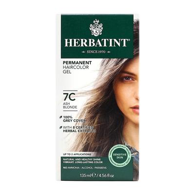 Permanentes Haarfarbgel 7C Aschblond, 4,56 fl oz