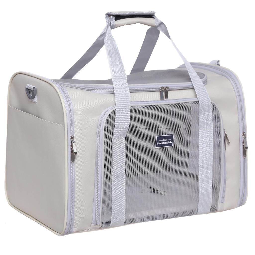 SunStarsPets Foldable Pet Carrier for Cats and Small Ideal for Hospital Disaster and Features Washable Detachable Large lbs Weight Capacity Dogs,